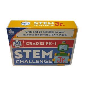 Carson Dellosa Education CD-140352 Stem Challenge JR Cards Grades Pre-K to 1